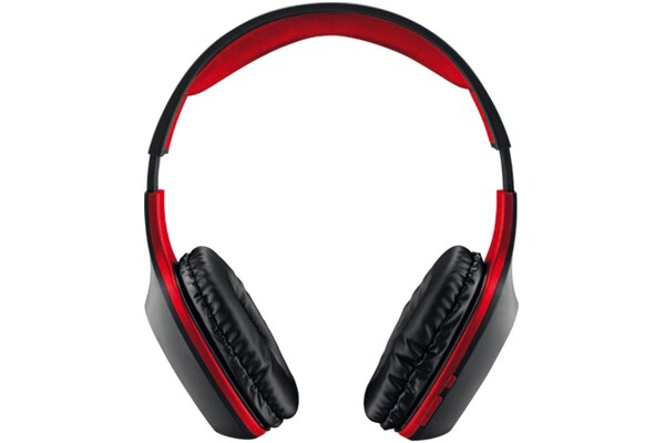 Słuchawki XMUSIC BTH105R Nauszne Bezprzewodowe czarno-czerwony