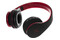 Słuchawki XMUSIC BTH101R Nauszne Bezprzewodowe czarno-czerwony