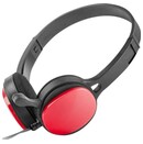 Słuchawki Ugo USL1222 Nauszne Przewodowe czarno-czerwony