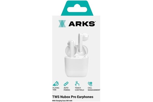 Słuchawki SBS Arks Nubox Douszne Bezprzewodowe biały