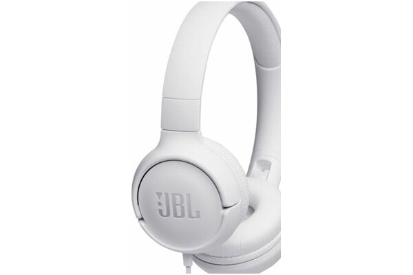 Słuchawki JBL Tune 500 Nauszne Przewodowe biały