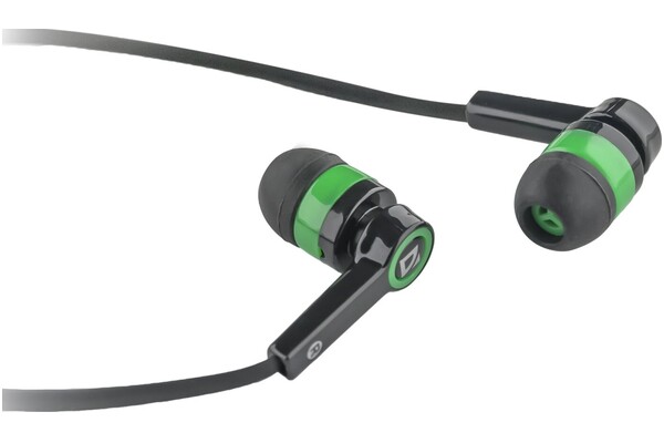 Słuchawki DEFENDER Pulse 420 Dokanałowe Przewodowe czarno-zielony