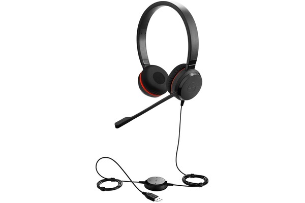 Słuchawki Jabra Evolve 30 II Nauszne Przewodowe czarny