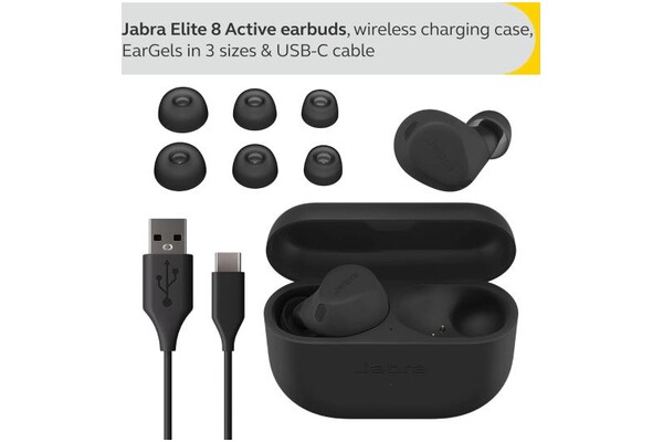 Słuchawki Jabra Elite 8 Active Dokanałowe Bezprzewodowe czarny