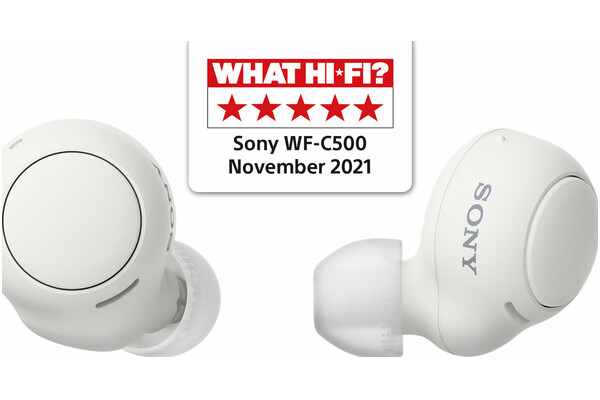Słuchawki Sony WFC500 Dokanałowe Bezprzewodowe biały
