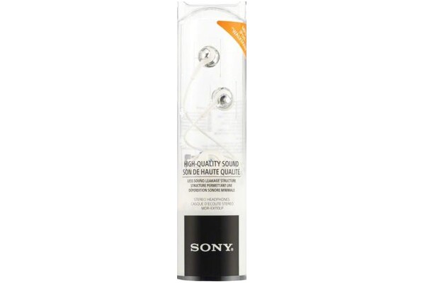 Słuchawki Sony MDREX110LPW Dokanałowe Przewodowe biały