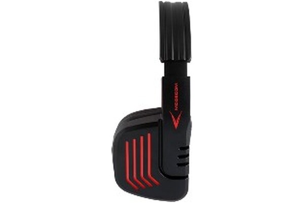 Słuchawki MODECOM MC823 Ranger Nauszne Przewodowe czarno-czerwony