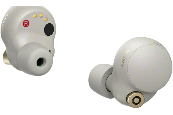 Słuchawki Sony WF1000XM4 Dokanałowe Bezprzewodowe srebrny