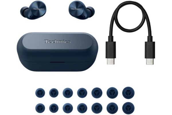 Słuchawki Technics EAHAZ60M2EA Dokanałowe Bezprzewodowe niebieski