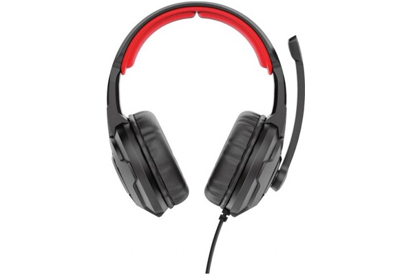Słuchawki Trust GXT411 Radius Nauszne Przewodowe czarno-czerwony