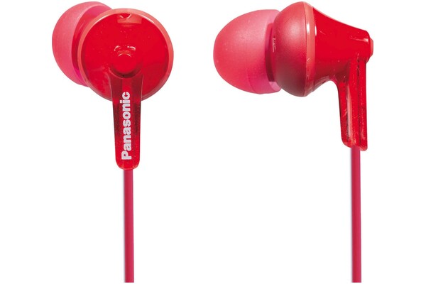 Słuchawki Panasonic RPHJE125ER Dokanałowe Przewodowe czerwony