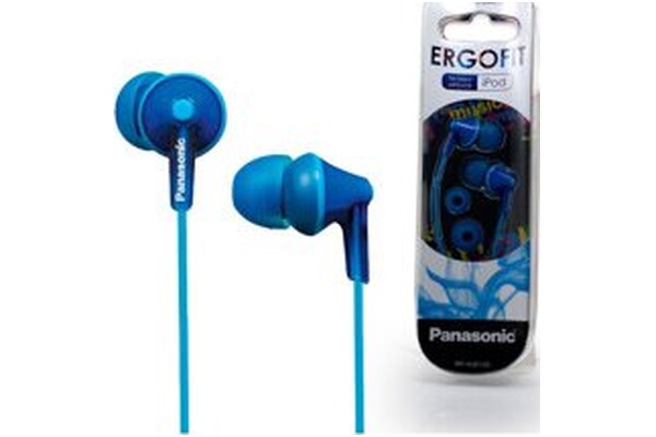 Słuchawki Panasonic RPHJE125EA Dokanałowe Przewodowe niebieski