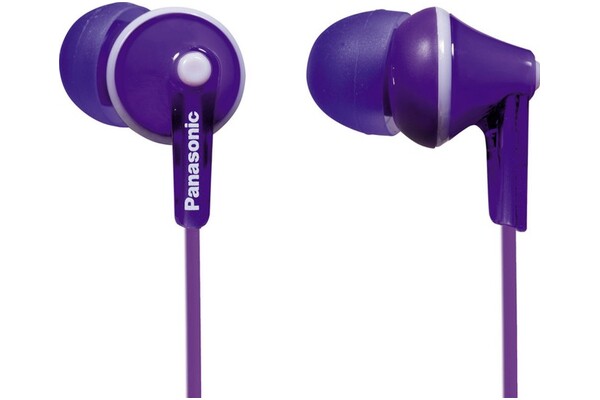 Słuchawki Panasonic RPHJE125EV Dokanałowe Przewodowe fioletowy