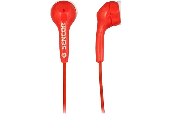Słuchawki SENCOR SEP120 Dokanałowe Przewodowe czerwony