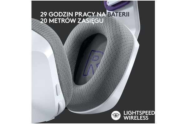 Słuchawki Logitech G733 Lightspeed Nauszne Bezprzewodowe biały