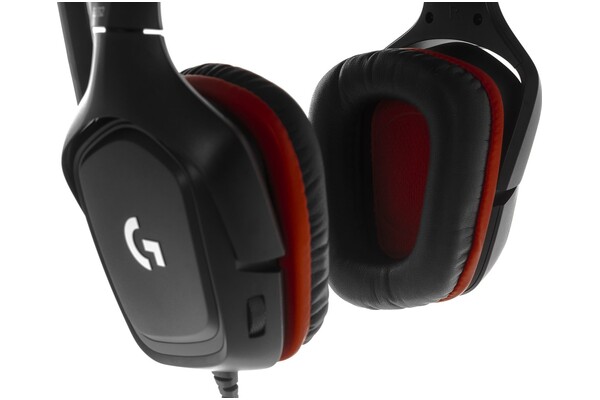 Słuchawki Logitech G332 Nauszne Przewodowe czarno-czerwony