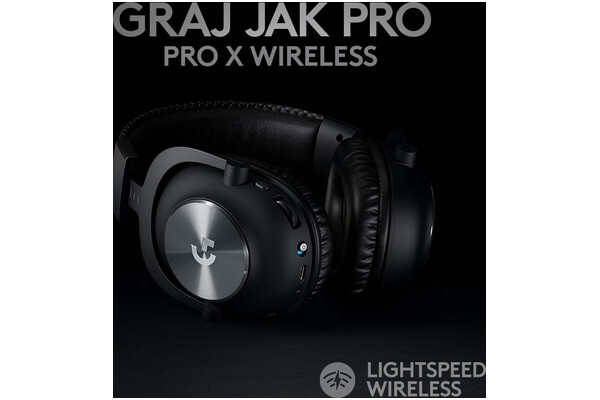 Słuchawki Logitech G Pro X Lightspeed Nauszne Bezprzewodowe czarny