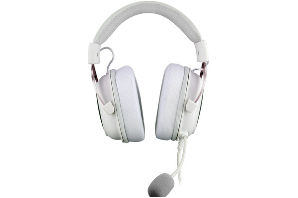 Słuchawki Redragon H510 Zeus Nauszne Przewodowe biało-różowy