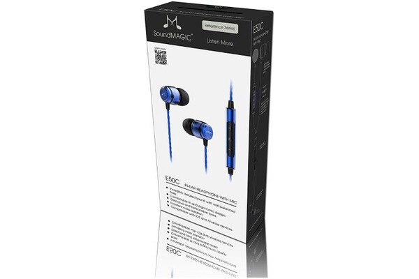 Słuchawki SoundMAGIC E50C Dokanałowe Przewodowe niebieski