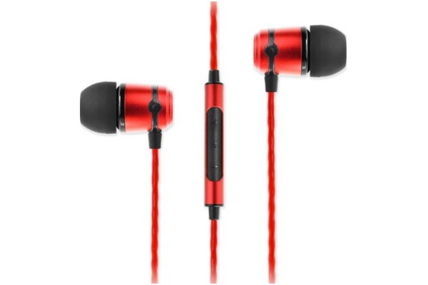 Słuchawki SoundMAGIC E50C Dokanałowe Przewodowe czerwony
