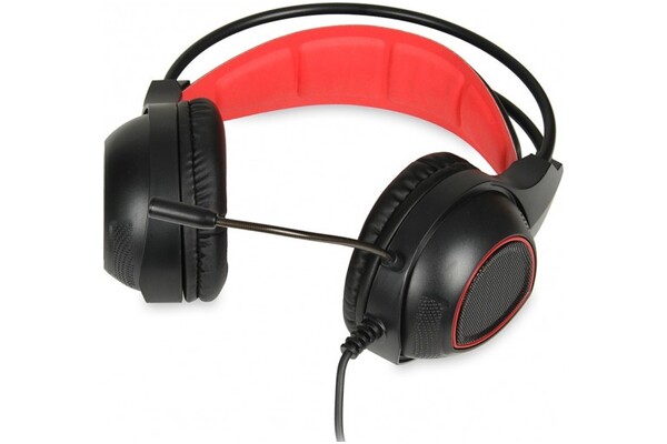 Słuchawki iBOX X3 Aurora Nauszne Przewodowe czarno-czerwony