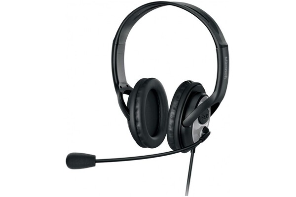 Słuchawki Microsoft LX3000 LifeChat Nauszne Przewodowe czarno-srebrny