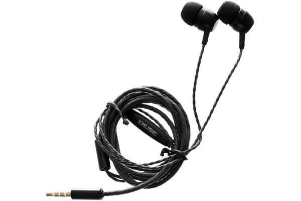Słuchawki XMUSIC AEP301K Dokanałowe Przewodowe czarny