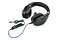 Słuchawki Q-SMART QSHXB050 Nauszne Przewodowe czarno-zielony