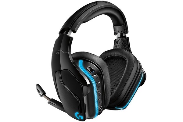 Słuchawki Logitech G935 Nauszne Bezprzewodowe czarno-niebieski