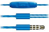 Słuchawki XMUSIC AEP301B Dokanałowe Przewodowe niebieski