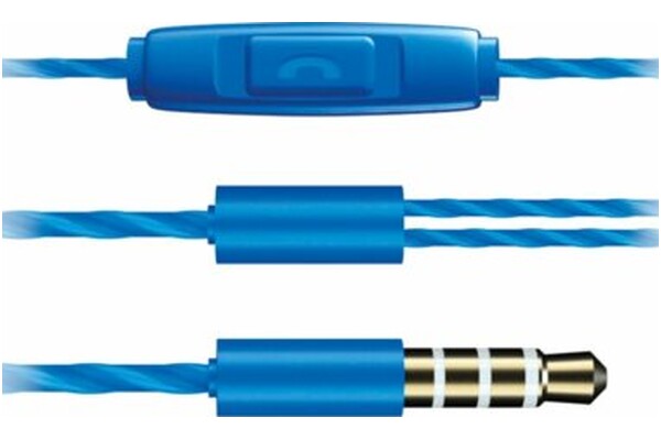 Słuchawki XMUSIC AEP301B Dokanałowe Przewodowe niebieski