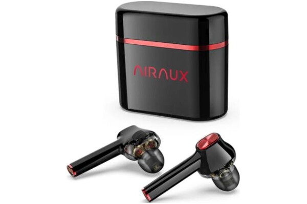 Słuchawki BlitzWolf AAUM5 AirAux Dokanałowe Bezprzewodowe czarno-czerwony