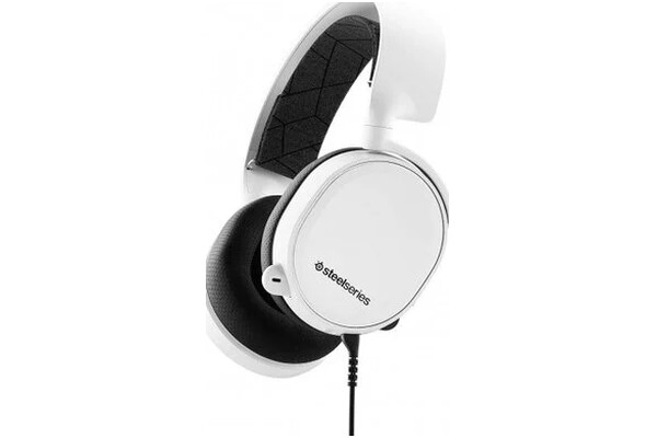 Słuchawki SteelSeries Arctis 3 Nauszne Przewodowe biało-czarny
