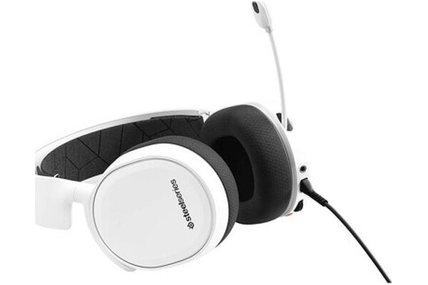 Słuchawki SteelSeries Arctis 3 Nauszne Przewodowe biało-czarny