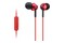 Słuchawki Sony MDREX110APR Douszne Przewodowe czerwono-czarny