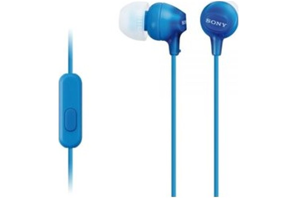 Słuchawki Sony MDREX15AP Douszne Przewodowe niebieski