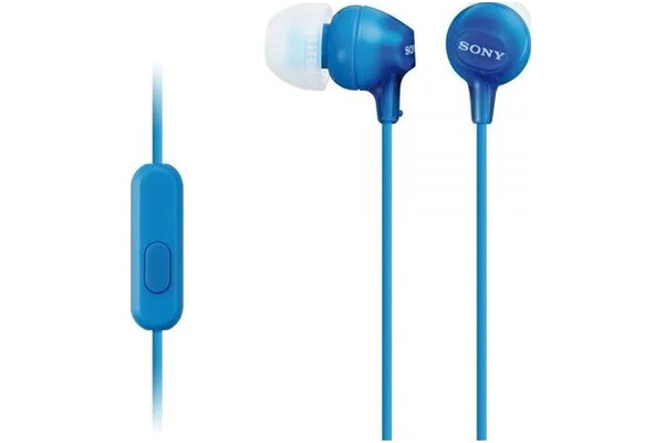 Słuchawki Sony MDREX15AP Douszne Przewodowe niebieski