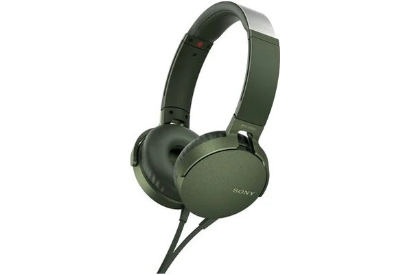 Słuchawki Sony MDRXB550AP Nauszne Przewodowe zielony