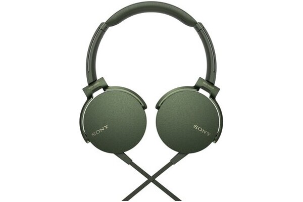 Słuchawki Sony MDRXB550AP Nauszne Przewodowe zielony
