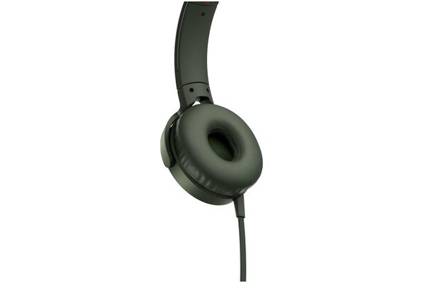 Słuchawki Sony MDRXB550AP Nauszne Przewodowe zielony