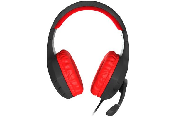Słuchawki Genesis Argon 200 Nauszne Przewodowe czarno-czerwony