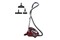 Odkurzacz HOOVER XP81XP25011 Xarion tradycyjny bezworkowy 800W czarno-czerwony