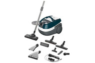 Odkurzacz Bosch BWD41720 tradycyjny workowy 1700W Biało-niebieski