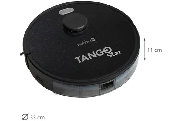 Odkurzacz WEBBER RSX580 Tango robot sprzątający z pojemnikiem czarny