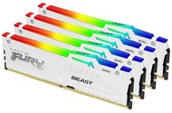 Pamięć RAM Kingston Fury White Beast RGB 128GB DDR5 5200MHz 1.25V 40CL