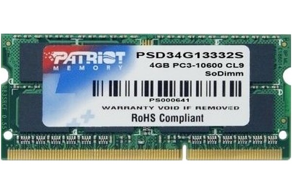 Pamięć RAM Patriot Signaturee 4GB DDR3 1333MHz 1.5V