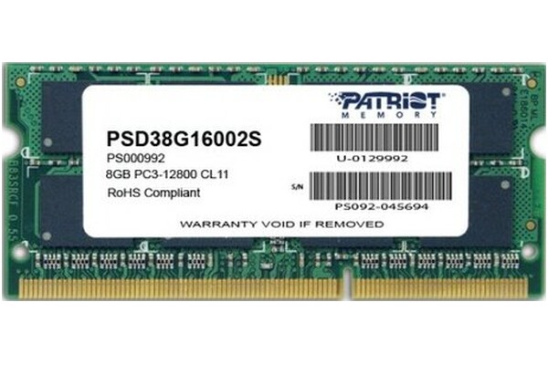 Pamięć RAM Patriot Signaturee 8GB DDR3 1600MHz 1.5V