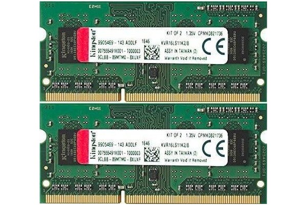 Pamięć RAM Kingston ValueRAM KVR16LS11K28 8GB DDR3L 1600MHz 1.35V