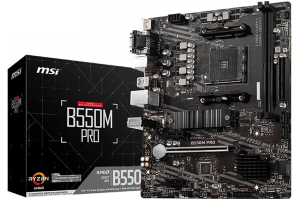 Płyta główna MSI B550M Pro Socket AM4 AMD B550 DDR4 miniATX