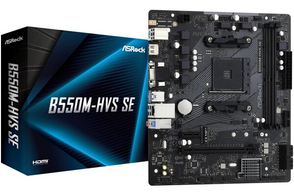 Płyta główna ASrock B550M -HVS Socket AM4 AMD PRO565 DDR4 microATX